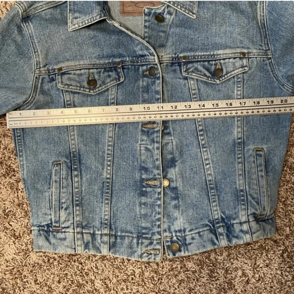 Liz Claiborne Authentic Classic Denim jacket 100% cotton M - Picture 15 of 15